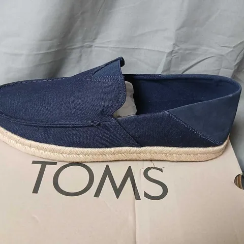 TOMS ALONSO LOAFER ROPE NAVY HERITAGE – MEN'S CANVAS/SUEDE, UK 12
