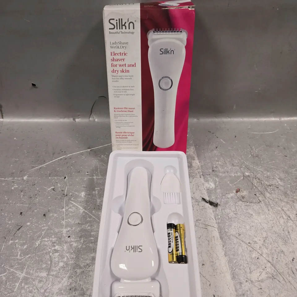 BOXED SILK'N ELECTRIC WET & DRY SKIN SHAVER 