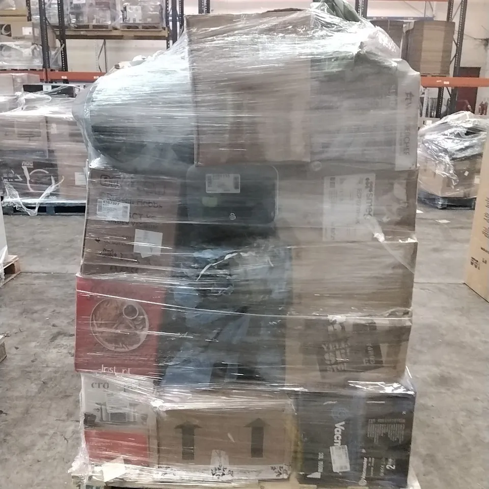 PALLET OF APPROXIMATELY 26 UNPROCESSED RAW RETURN HOUSEHOLD AND ELECTRICAL GOODS TO INCLUDE;