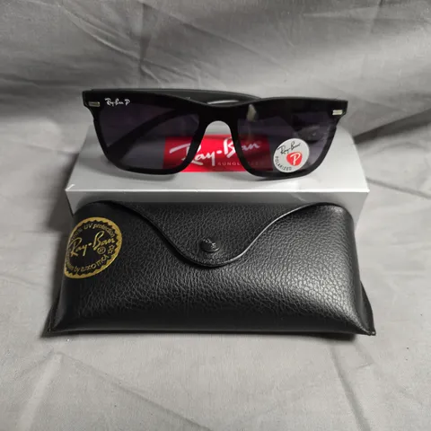 RAY-BAN RB4487 SUNGLASSES – BLACK FRAME, PURPLE GRADIENT LENSES (56-16-135)