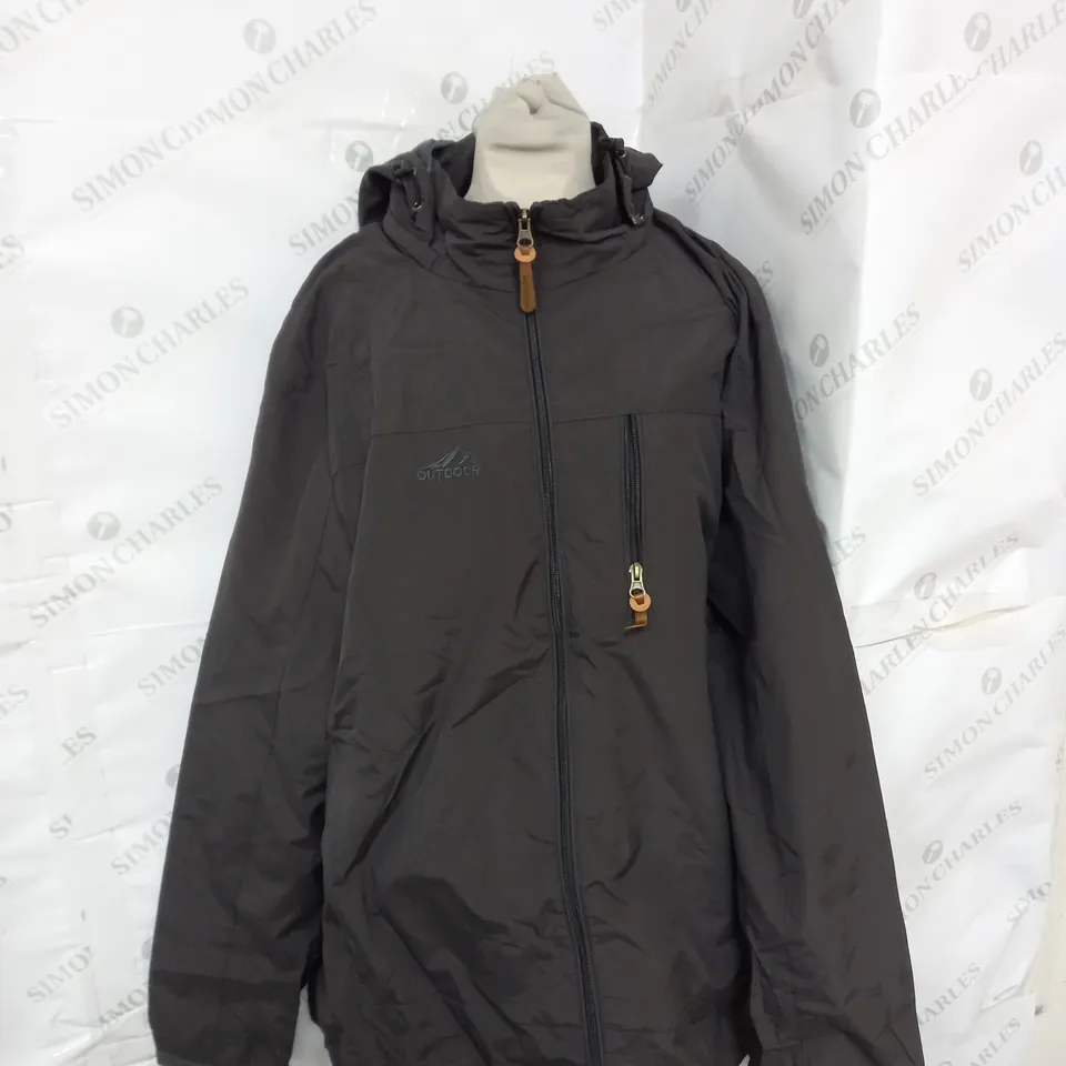 OUTDOOR WATERPROOF JACKET IN BROWN SIZE 4XL