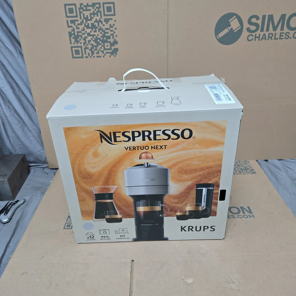NESPRESSO VERTUO NEXT COFFEE MACHINE – BOXED (KRUPS)