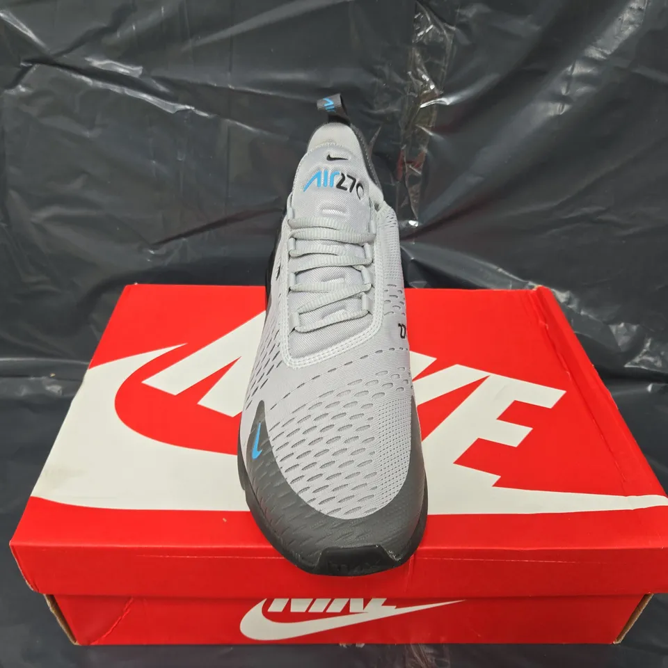 BOXED PAIR OF NIKE AIR 27C TRAINERS IN GREY - UK 10