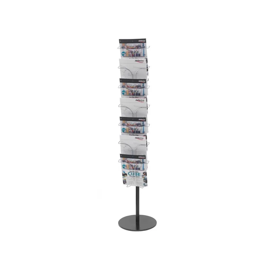 BOXED DEFLECTO EUROPE 142.5cm H ROTATING MAGAZINE RACK (2 BOXES)