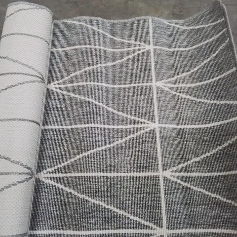 BRAND NEW PACO HOME GREY PATTERNED RUG - 120X170CM
