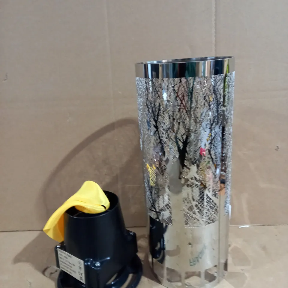 LUXA CHROME BRAZIER FOREST FLAMELIGHT