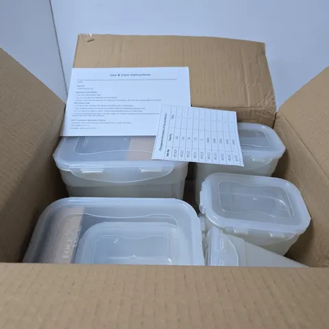 LOCKNLOCK 10 PIECE ASSORTED SHAPE STORAGE SET