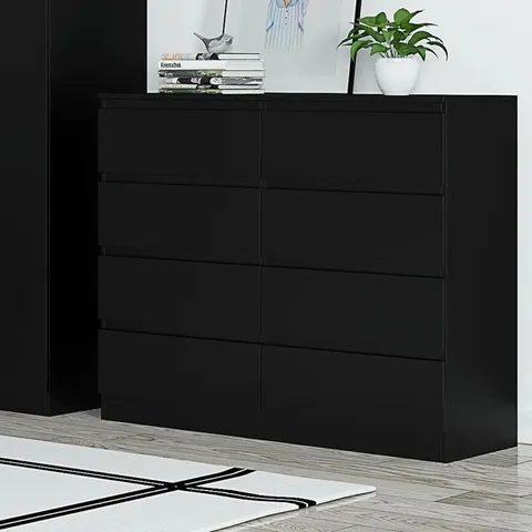 BOXED CHARLTON 8 DRAWER 126CM W (2 BOXES)