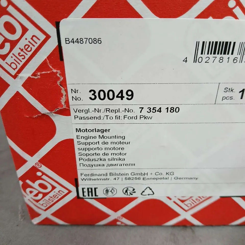 BOXED BILSTEIN ENGINE MOUNT 30049 FOR FORD PASSENGER CAR