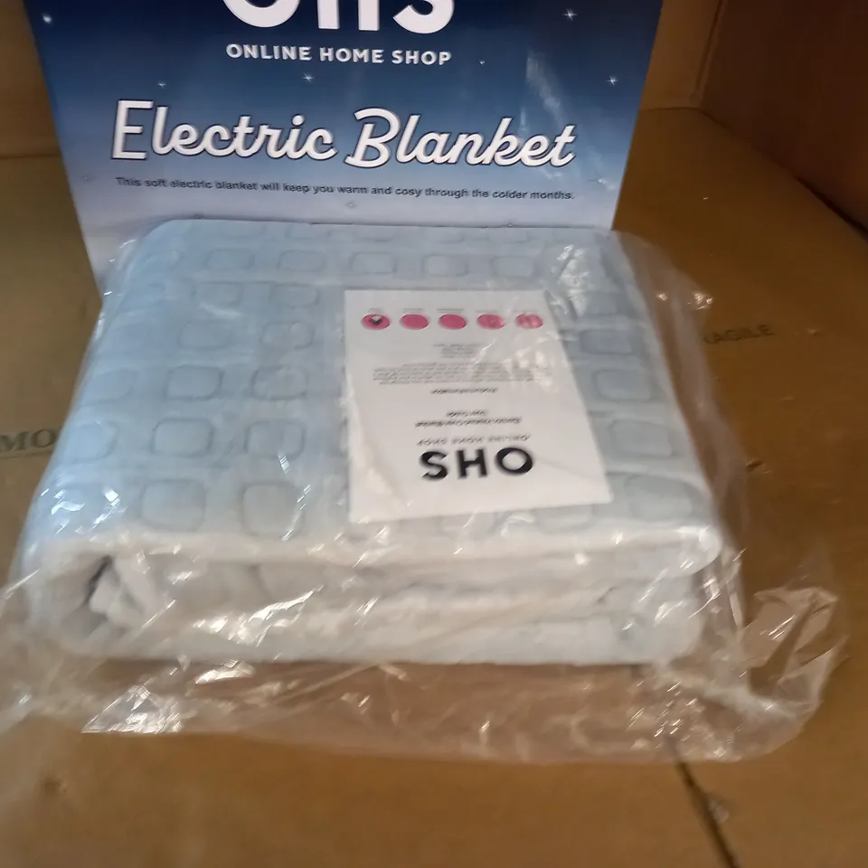 BOXED ELECTRIC BLANKET IN CHARCOAL - 130X160CM