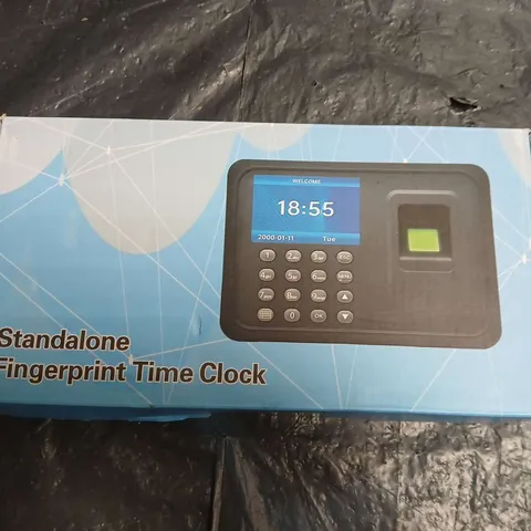 STANDALONE FINGERPRINT TIME CLOCK – ATTENDANCE TERMINAL (BOXED) WITH POWER ADAPTOR