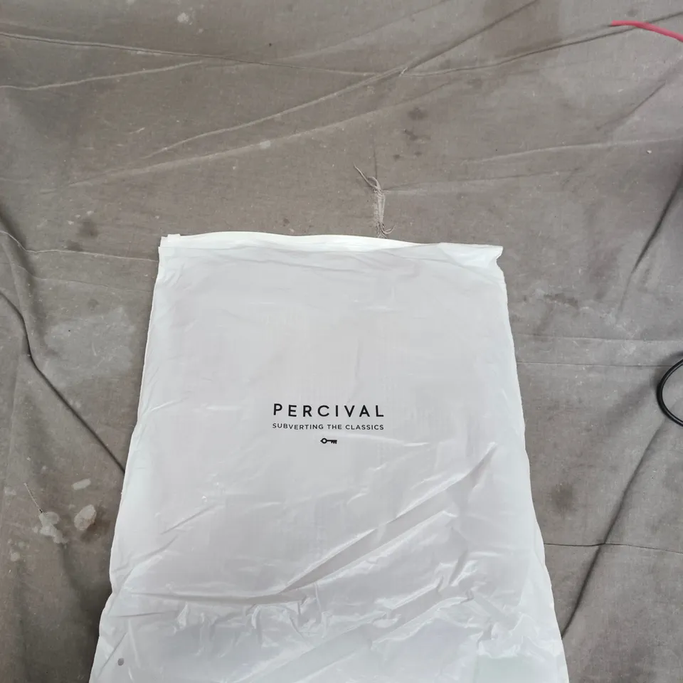 PERCIVAL PUPPYTOOTH KNITTED ESPRESSO POLO – MEN'S SHIRT SIZE M