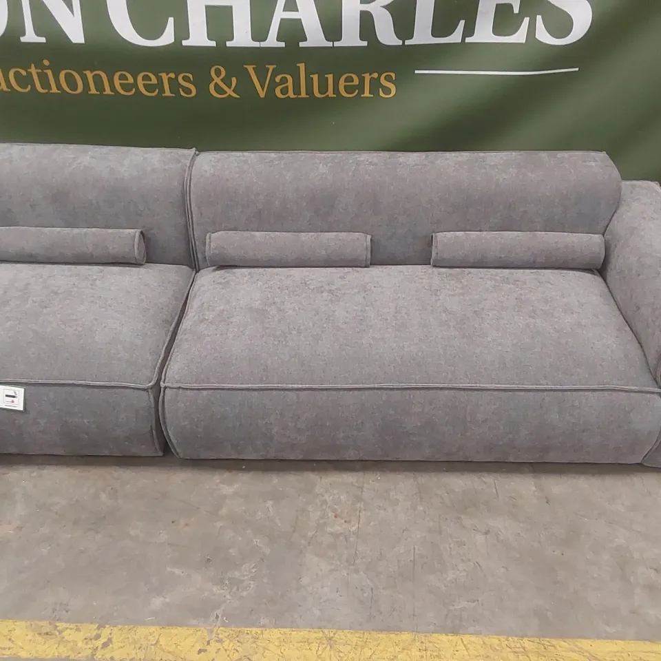 QUALITY DESIGNER FABRIC UPHOLSTERED FLEX FELIX 6 SEATER CORNER SOFA