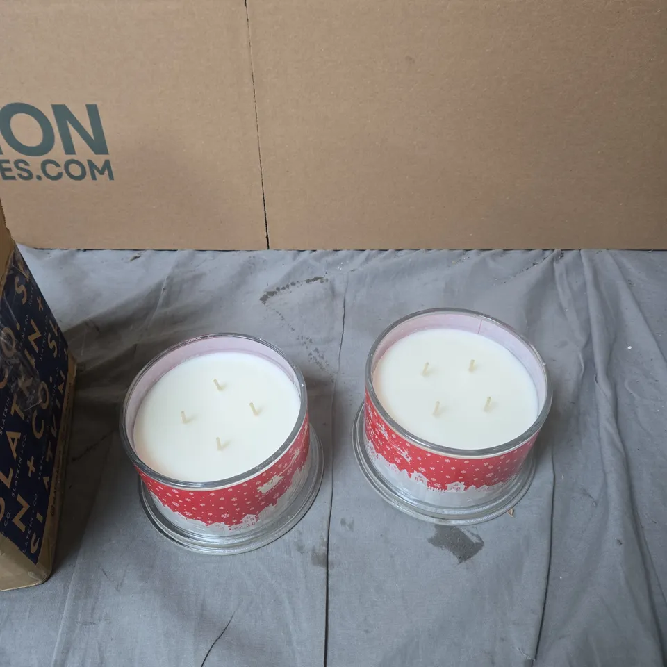 HOMEWORX BY SLATKIN & CO THE NORTH POLE SCENTED CANDLE SET OF 2