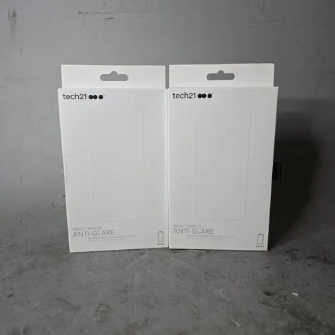 BOX OF APPROXIMATELY 20 TECH21 ANTI GLARE IMPACT SHEILDS FOR IPHONE X 