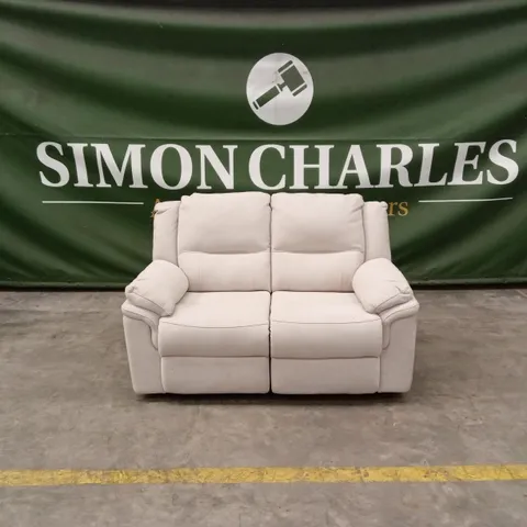 ALBION FABRIC 2 SEATER HIGH BACK MANUAL RECLINER SOFA