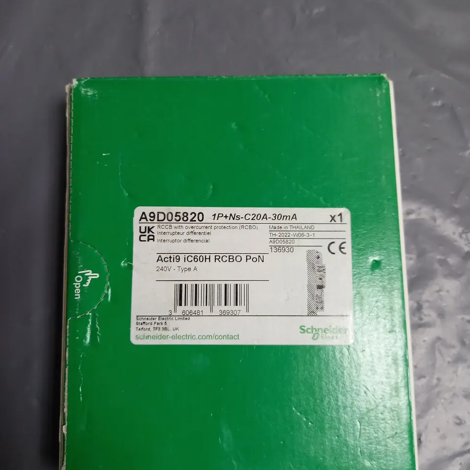 SCHNEIDER ELECTRIC ACTI9 A9D05820 RCBO