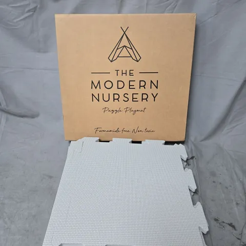 THE MODERN NURSERY PUZZLE PLAYMAT EXTENSION – DOVE (4PCS) - FOG GREY