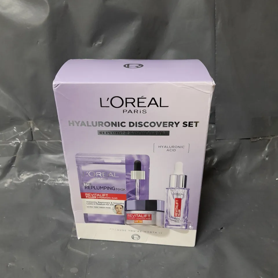 L'OREAL PARIS HYALURONIC DISCOVERY GIFT SET WITH PURE HYALURONIC ACID