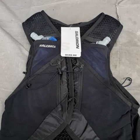 SALOMON ACTIVE SKIN 12 HYDRATION RUNNING VEST – BLACK SIZE L