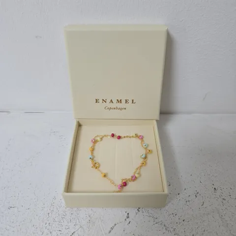 BOXED ENAMEL COPENHAGEN LOLA BOLD NECKLACE RAINBOW