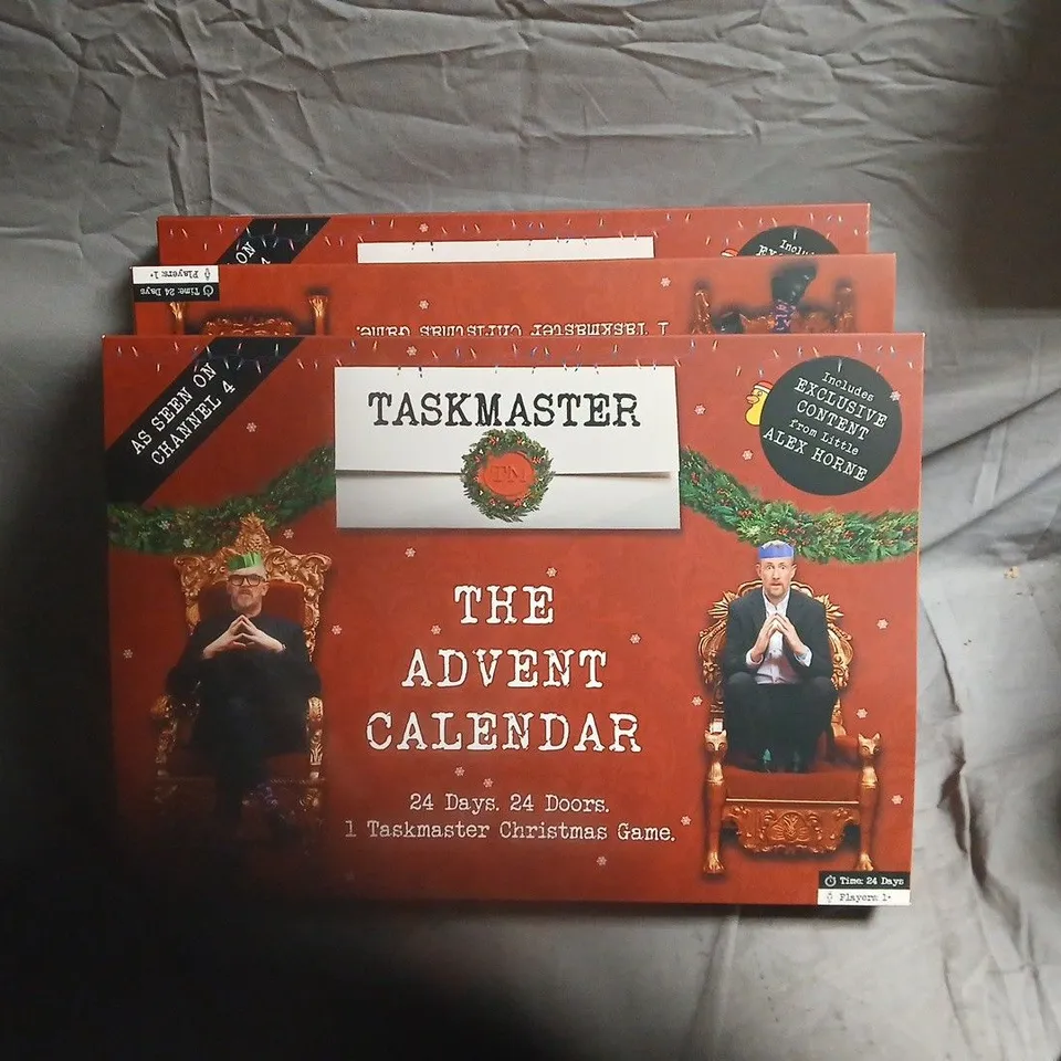 LOT OF 3 TASKMASTER ADVENT CALENDARS