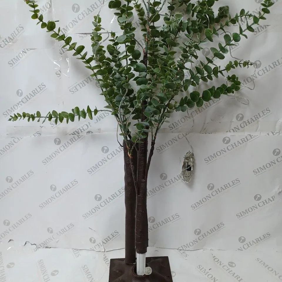 BOXED SARA DAVIES PRE-LIT INDOOR OUTDOOR EUCALYPTUS TREE - COLLECTION ONLY