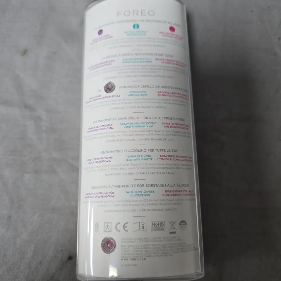 3 X FOREO ISSA MINI PINK SILICONE TOOTHBRUSH 