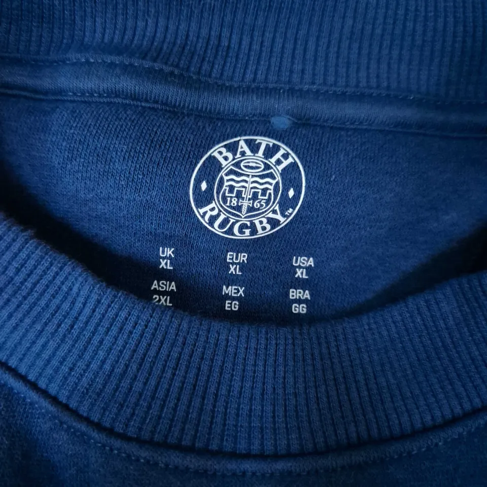 CASTORE BATH RUGBY BLUE SWEATSHIRT – UK XL