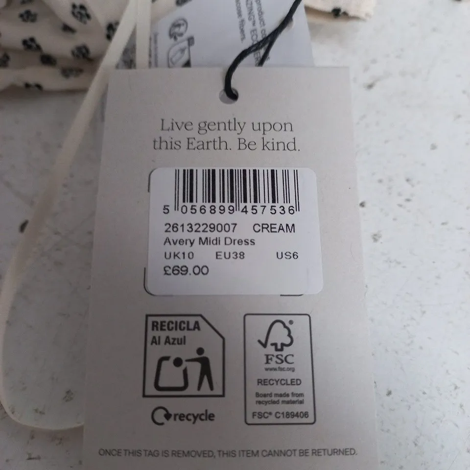 NOBODYS CHILD AVERY MIDI DRESS –UK 10