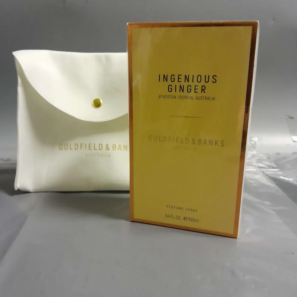 BOXED AND SEALED GOLDFIELD & BANKS INGENIOUS GINGER PERFUME SPRAY 100ML