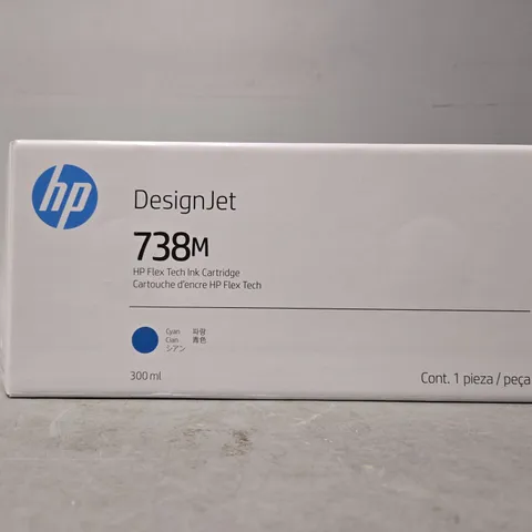 SEALED HP 738M 300-ML CYAN DESIGNJET INK CARTRIDGE