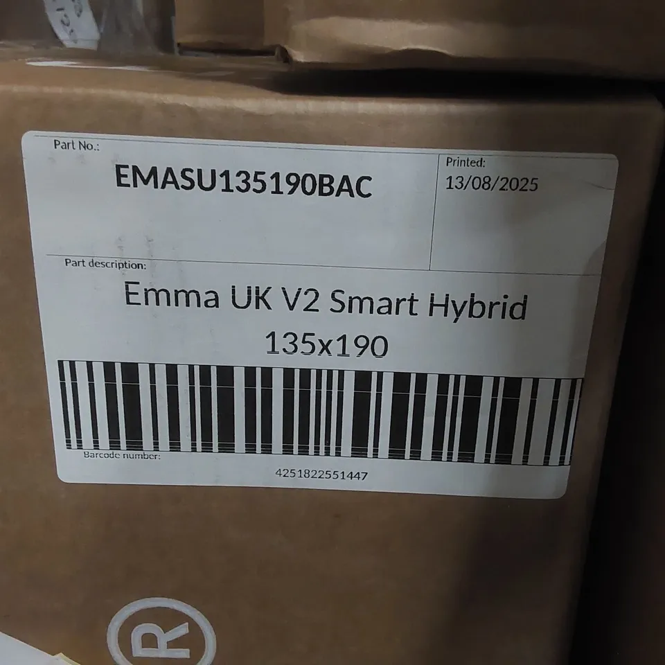 BRAND NEW BOXED EMMA UK V2 SMART HYBRID 135 x 190CM DOUBLE MATTRESS 