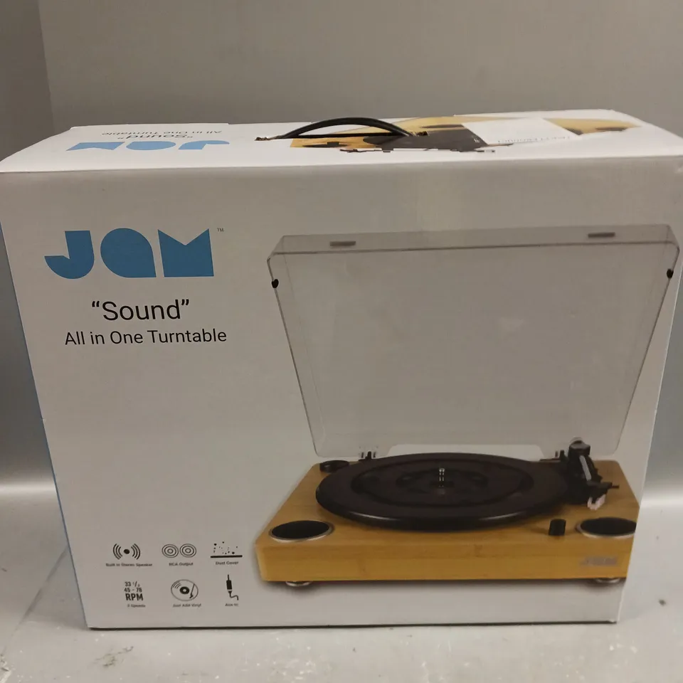 2 X BOXED JAM SOUND ALL IN ONE TURNTABLES