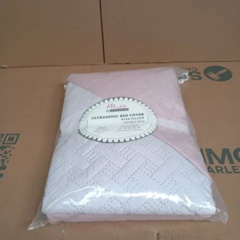 ULTRASONIC BED COVER WITH PILLOW DOUBLE FACE SINGLE