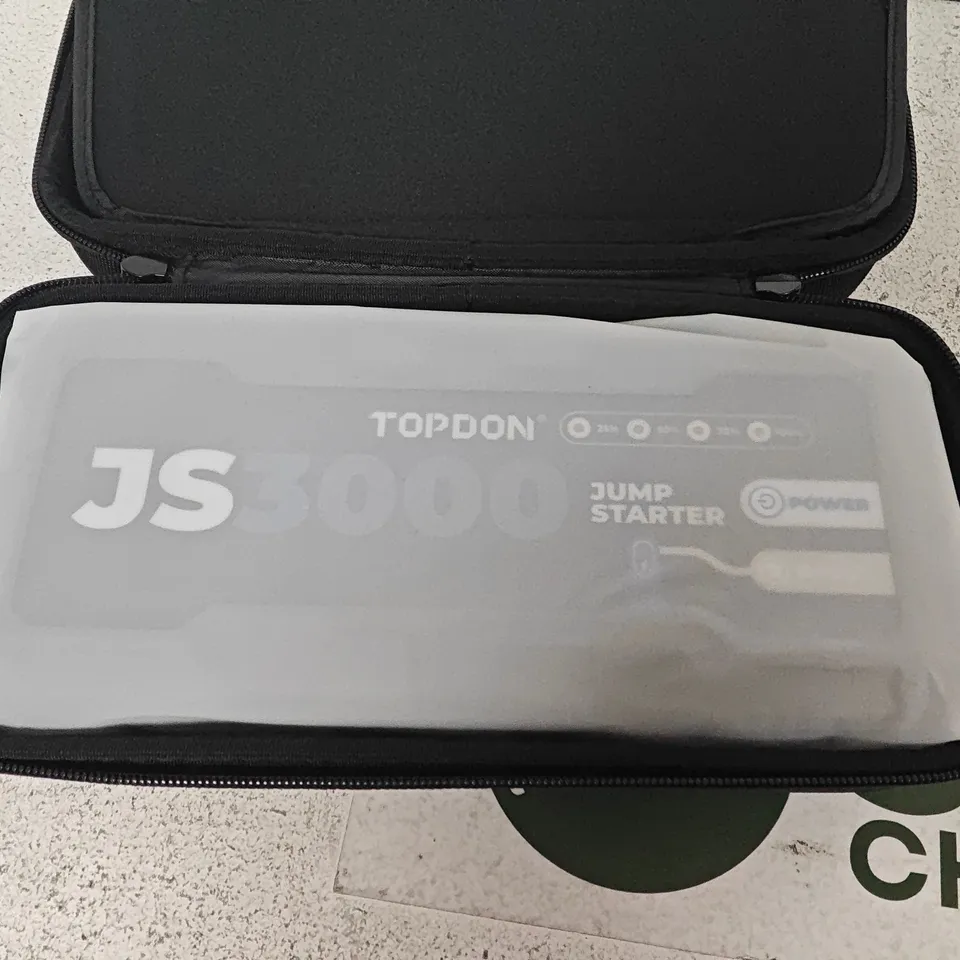 TOPDON JS3000 JUMP STARTER – BOXED WITH CARRY CASE