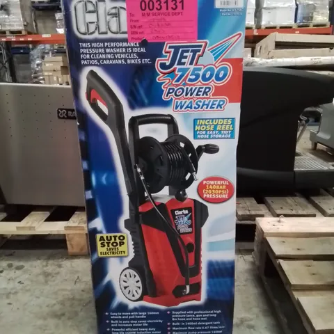 BOXED CLARKE JET 7500 POWER WASHER