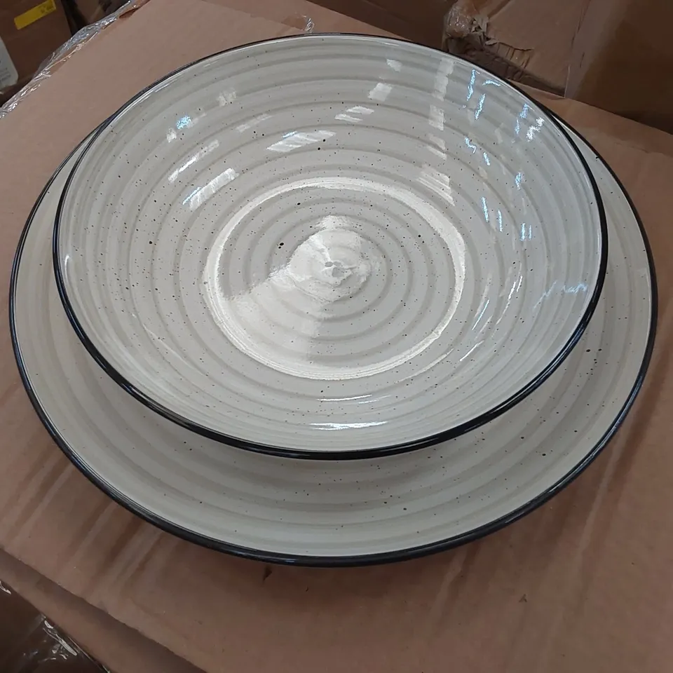 BOXED BRAMBLY COTTAGE KALIG STONEWARE DINNERWARE SET - 24 PIECE (1 BOX)