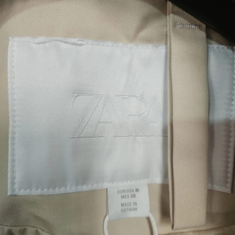 ZARA BEIGE TRENCH COAT – WOMEN'S UK 28 (M) 