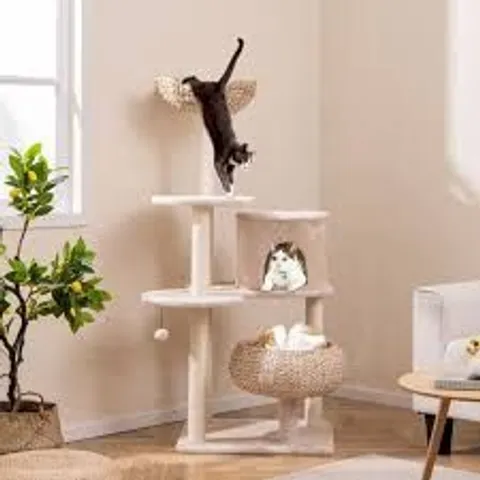 BOXED COSTWAY CAT TREE WITH SISAL SCRATCHING POSTS 146CM