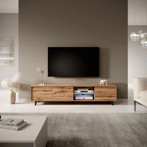 BOXED GALHAD TV CABINET WOMAN OAK