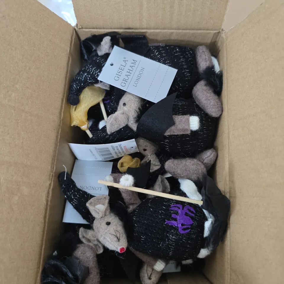 12X GISELA GRAHAM MOUSE HALLOWEEN DECORATIONS 