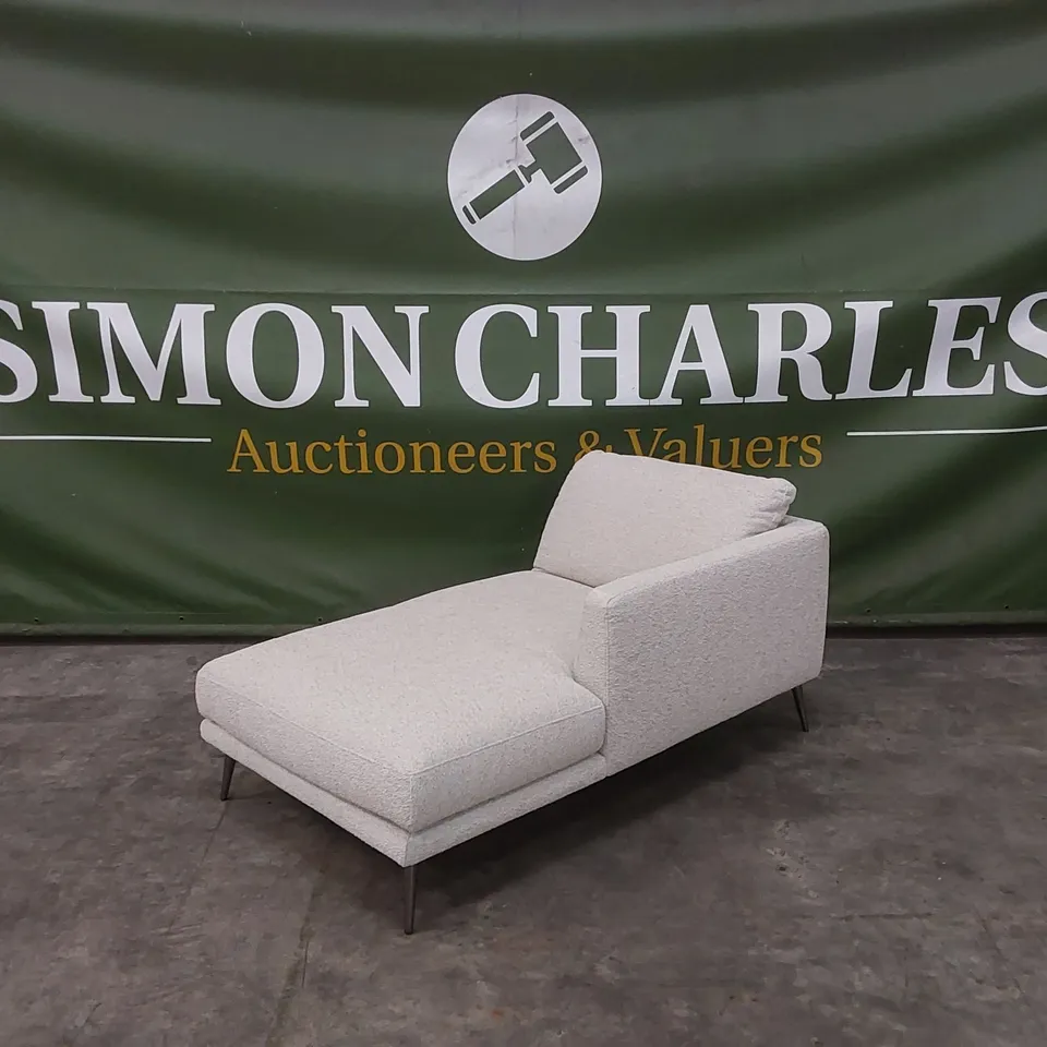 QUALITY DESIGNER ITALIAN MADE SOPHIA FABRIC CHAISE LOUNGE RHF SOFA PIECE - PART ONLY