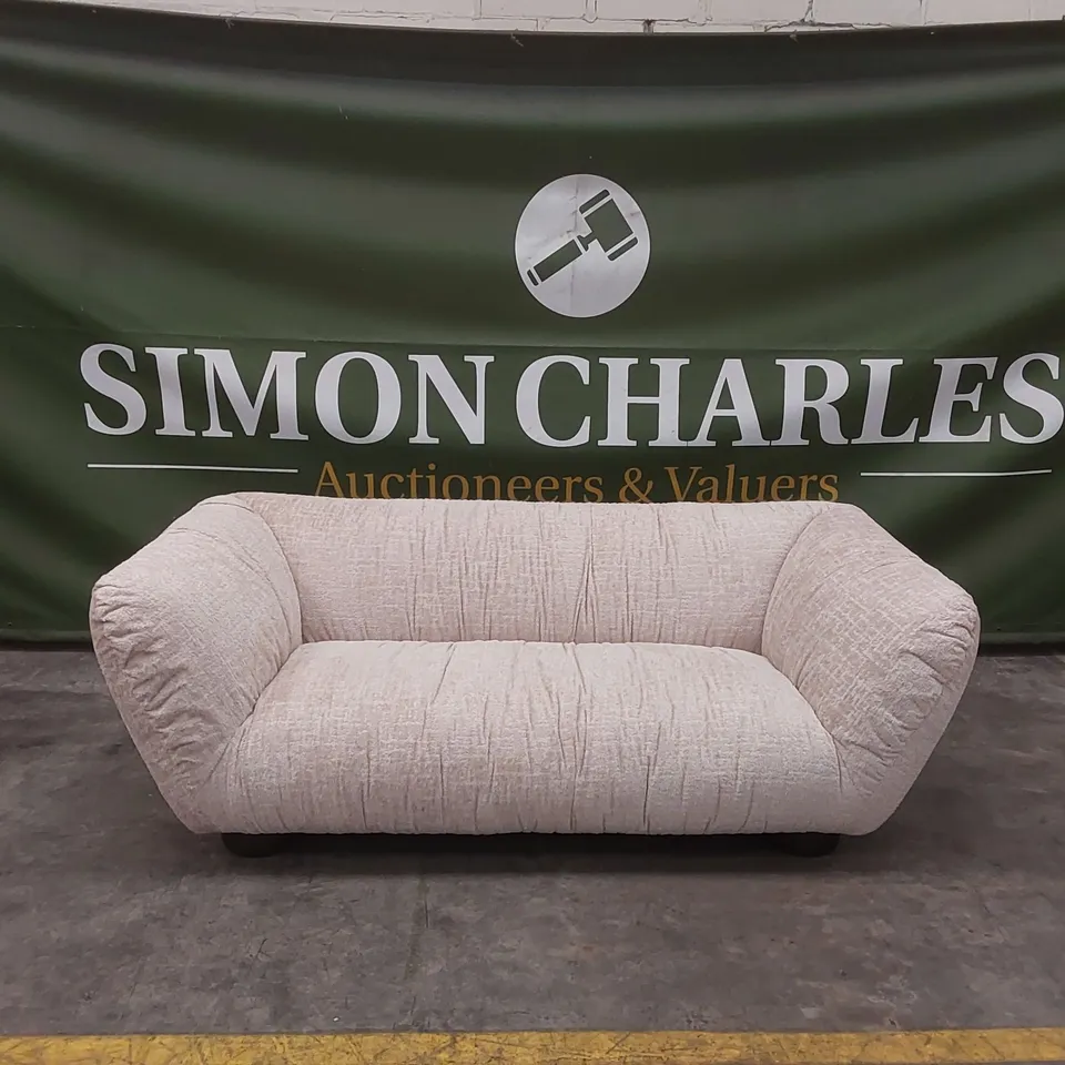 QUALITY DESIGNER ROCHE 3 SEATER OMBRA SAND FABRIC