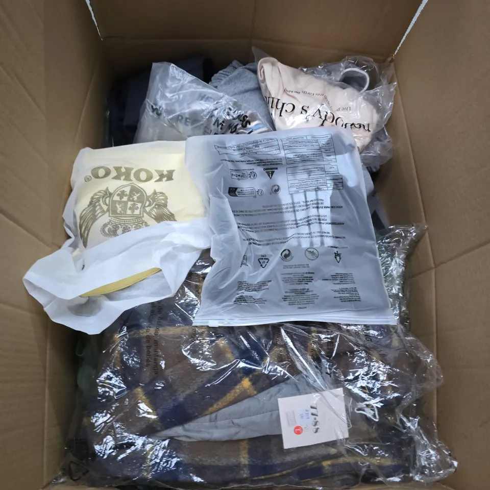 APPROXIMATELY 25 ASSORTED CLOTHING AND FASHION PRODUCTS IN VARIOUS STYLES AND SIZES - COLLECTION ONLY