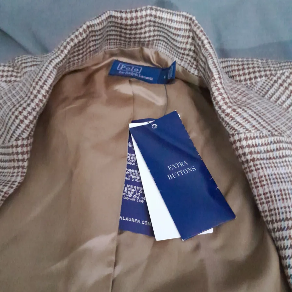 RALPH LAUREN BROWN JACKET SIZE 6 
