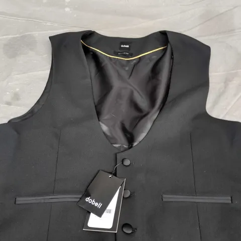 DOBELL BLACK WAISTCOAT β SIZE L (MEN'S FORMAL WEAR)