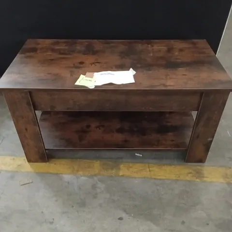LORAYN LOFT TOP COFFEE TABLE WITH STORAGE - BROWN