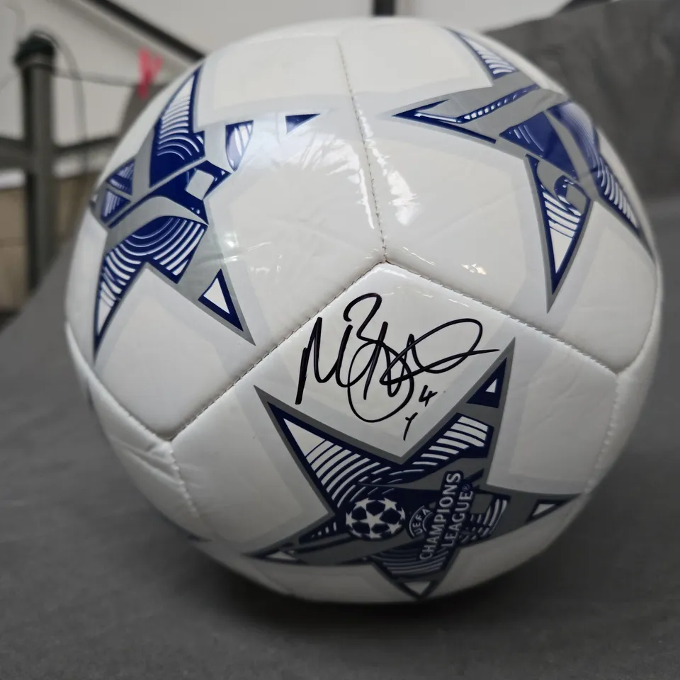 SIGNED CHAMPIONS LEAGUE FOOTBALL - SIGNATURE UNKNOWN