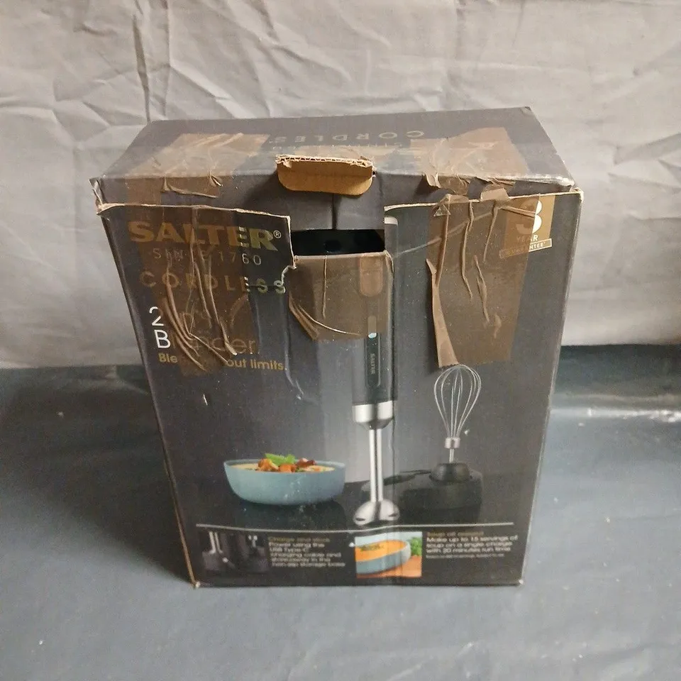 SALTER 2 IN 1 CORDLESS BLENDER